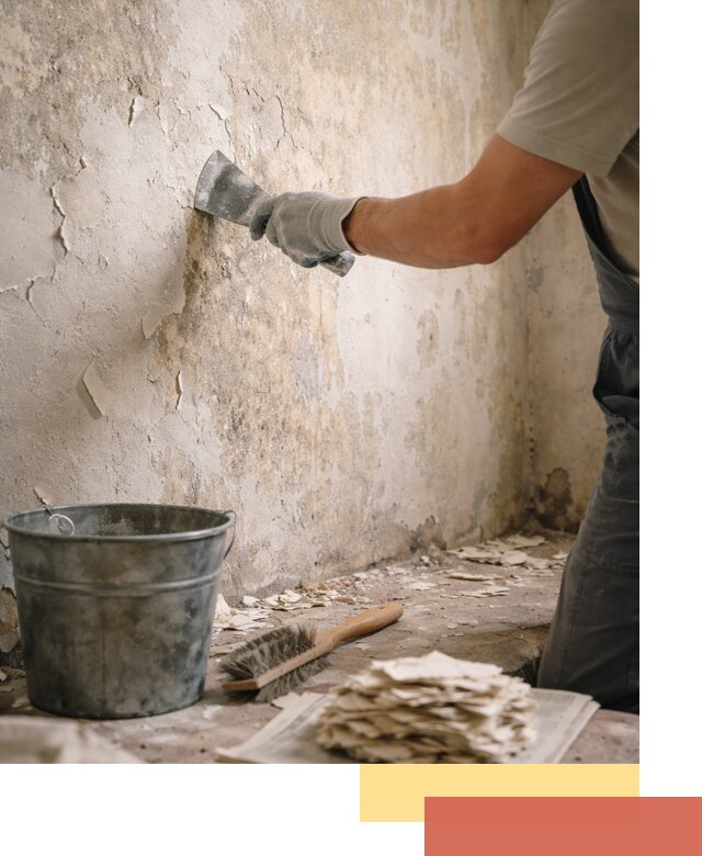 Удаление старой краски со стен в Черемхово качественно и быстро