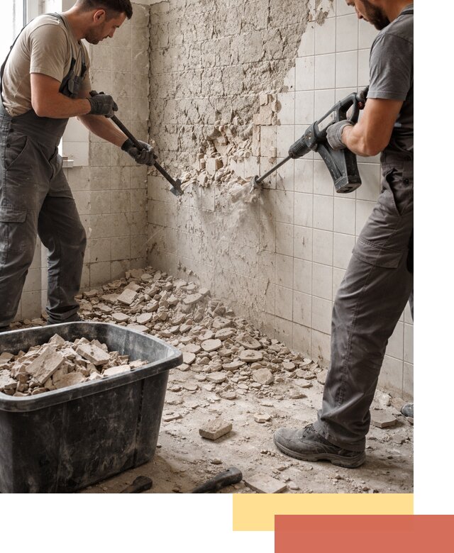 Демонтаж плитки со стен в Черемхово быстро и аккуратно