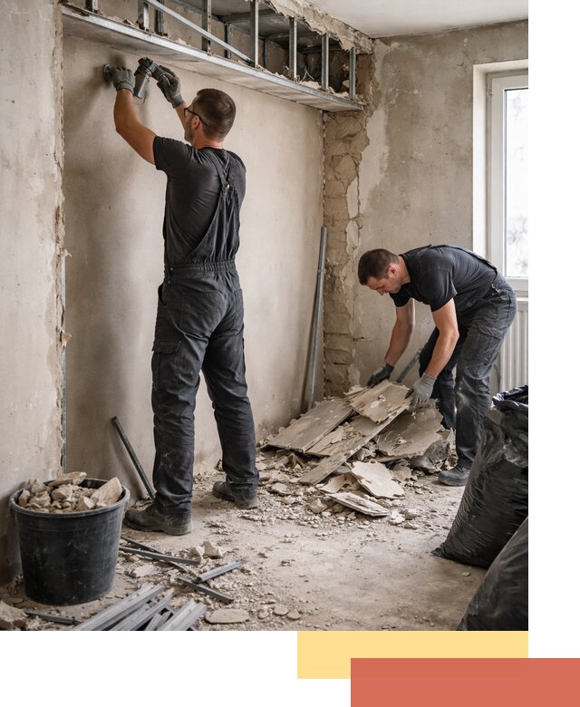 Демонтаж короба из гипсокартона в Черемхово быстро и аккуратно