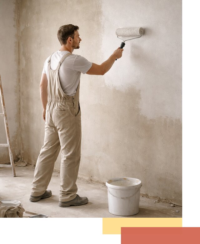 Грунтовка стен под отделку в Черемхово профессиональным раствором