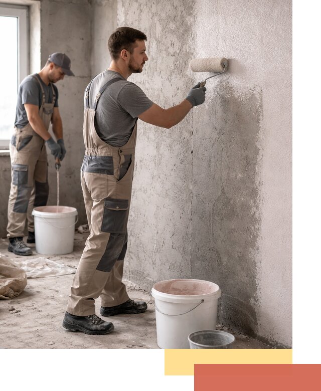 Нанесение бетоноконтакта на стены в Черемхово для последующей отделки