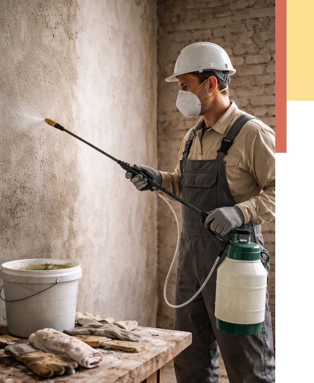 Антисептическая обработка стен в Черемхово от 1251 руб. — быстро и недорого | ОТДЕЛОЧНИК-Чрм