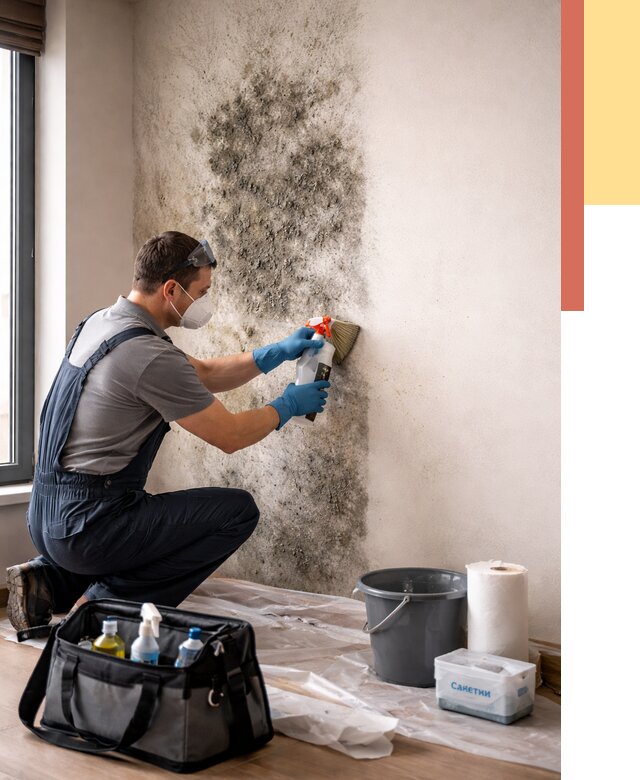 Удаление плесени со стен в Черемхово от 2242 руб. — быстро и недорого | ОТДЕЛОЧНИК-Чрм