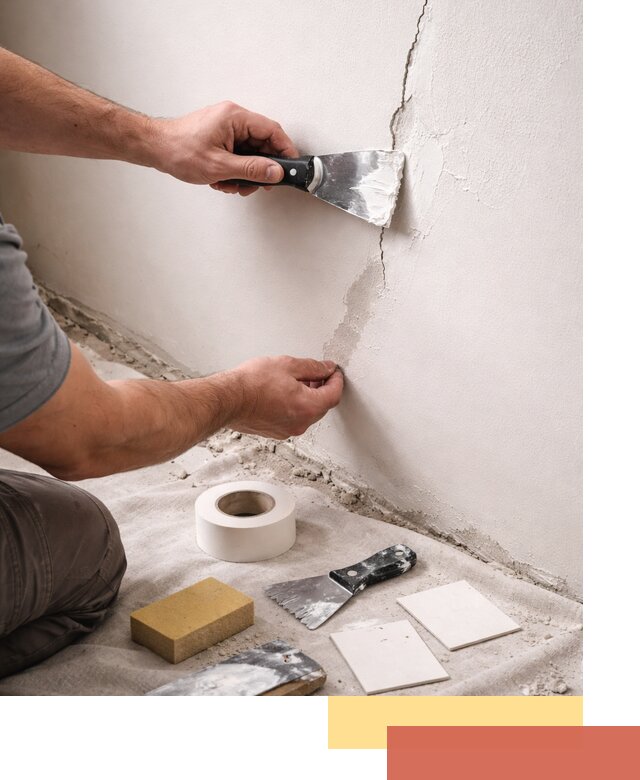 Заделка трещин и сколов в стенах и потолках в Черемхово