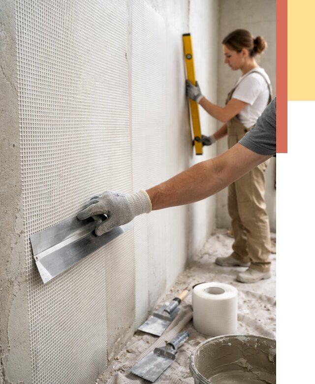 Армирование стен стеклосеткой в Черемхово от 3336 руб. под ключ | ОТДЕЛОЧНИК-Чрм