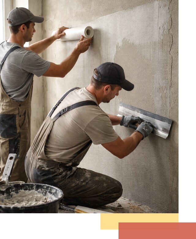 Армирование стен стеклосеткой в Черемхово для прочной отделки