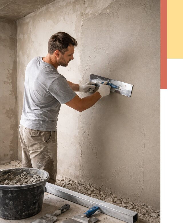 Штукатурка стен без маяков в Черемхово от 7507 руб/м2 — услуги и цена | ОТДЕЛОЧНИК-Чрм