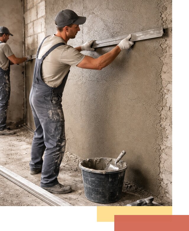 Штукатурка стен цементно-песчаная в Черемхово профессионально