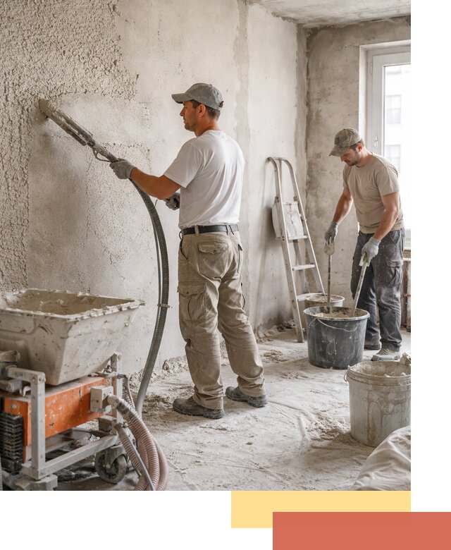 Машинная штукатурка стен в Черемхово — быстро и качественно