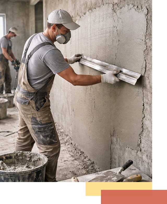 Штукатурка бетонных стен в Черемхово качественно и долговечно