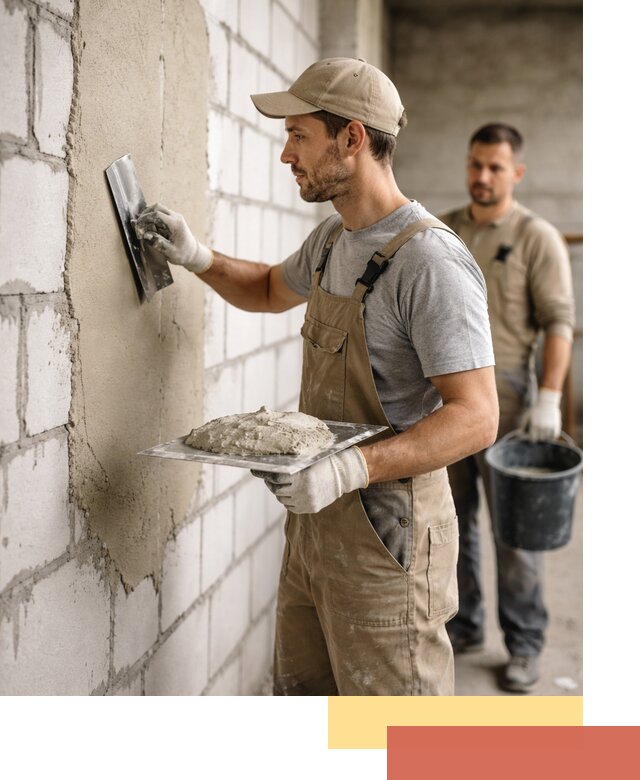 Штукатурка стен из газобетона в Черемхово под ключ