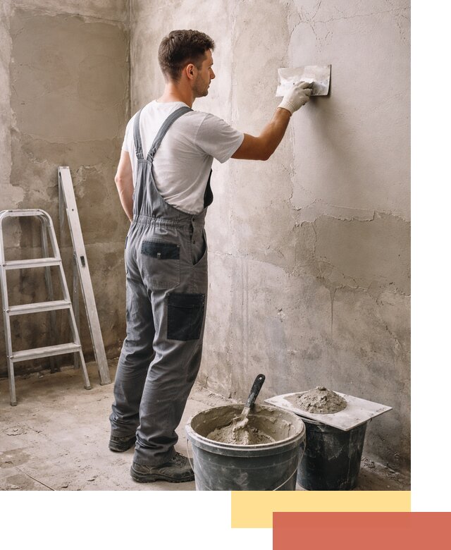 Штукатурка стен в ванной под ключ в Черемхово