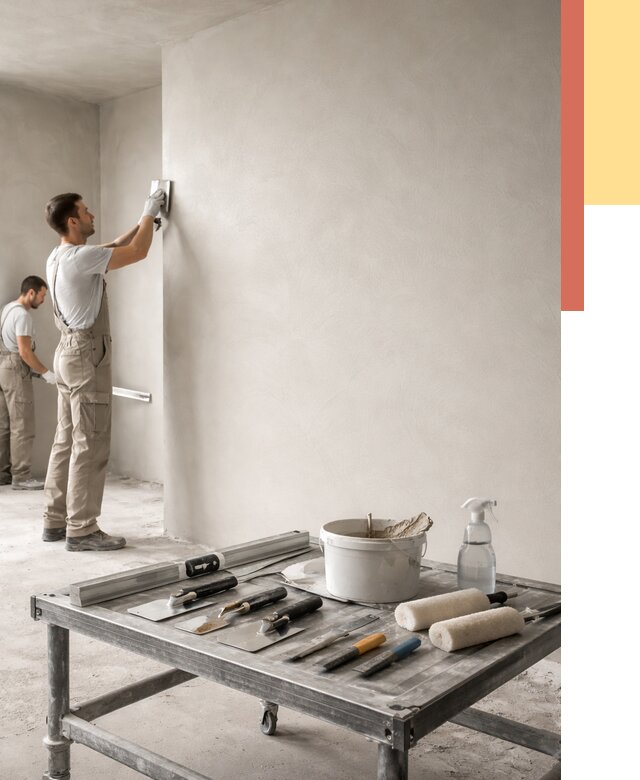 Штукатурка стен под покраску в Черемхово от 4692 руб./м² — качественно и недорого | ОТДЕЛОЧНИК-Чрм