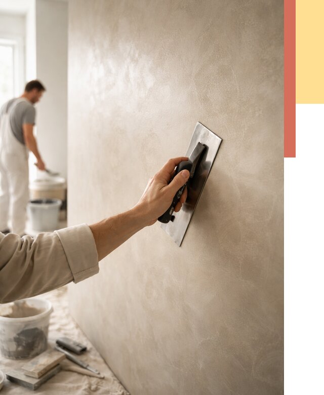 Венецианская штукатурка в Черемхово от 3649 руб/м² — нанесение стен под ключ | ОТДЕЛОЧНИК-Чрм