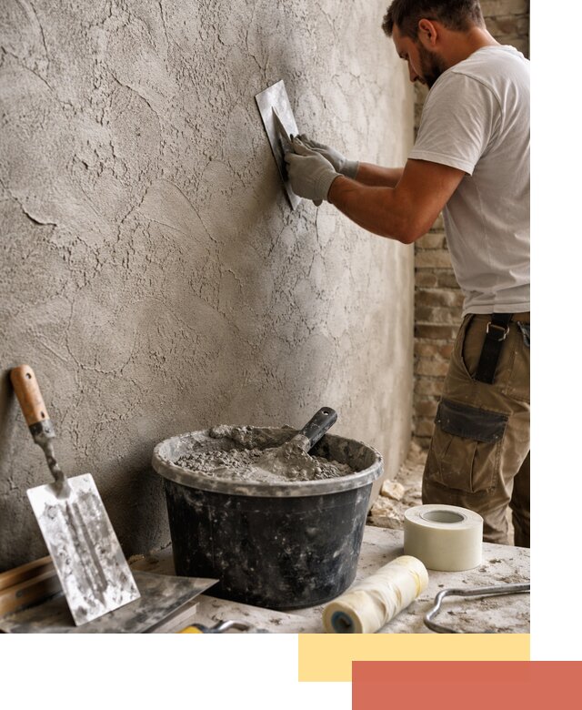 Декоративная штукатурка лофт в Черемхово — отделка стен и потолков