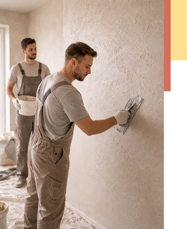 Фактурная штукатурка стен в Черемхово от 4379 руб./м² — заказать под ключ | ОТДЕЛОЧНИК-Чрм