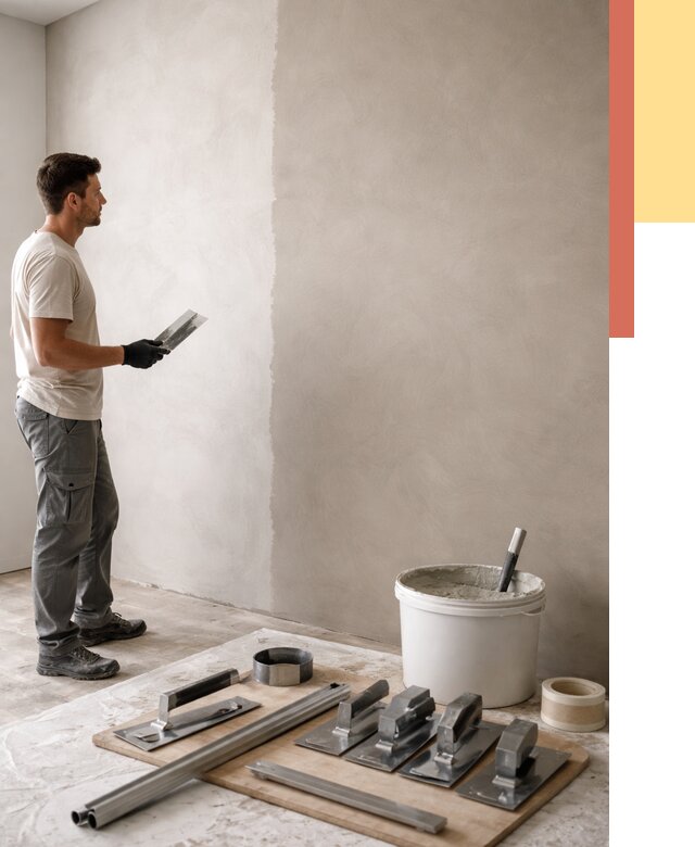 Нанесение микроцемента на стены в Черемхово от 3336 руб./м2 под ключ | ОТДЕЛОЧНИК-Чрм