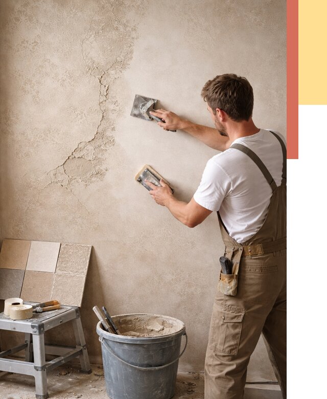 Ремонт декоративной штукатурки в Черемхово от 4692 руб. под ключ | ОТДЕЛОЧНИК-Чрм