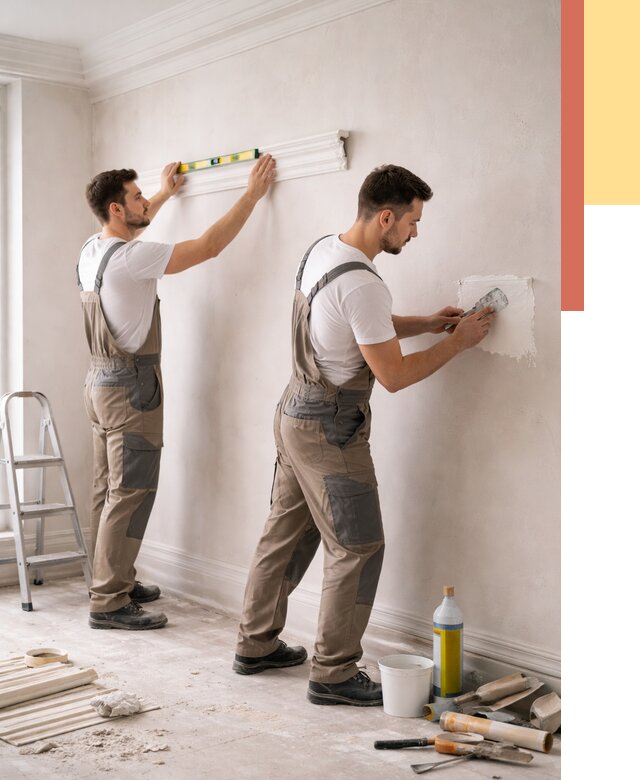 Монтаж лепнины на стены в Черемхово от 4692 руб. — недорого, быстро | ОТДЕЛОЧНИК-Чрм