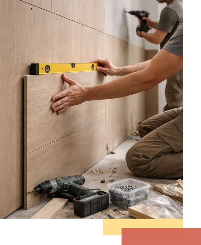 Профессиональный монтаж МДФ панелей на стены в Черемхово