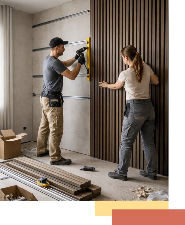 Монтаж реечных панелей на стены в Черемхово