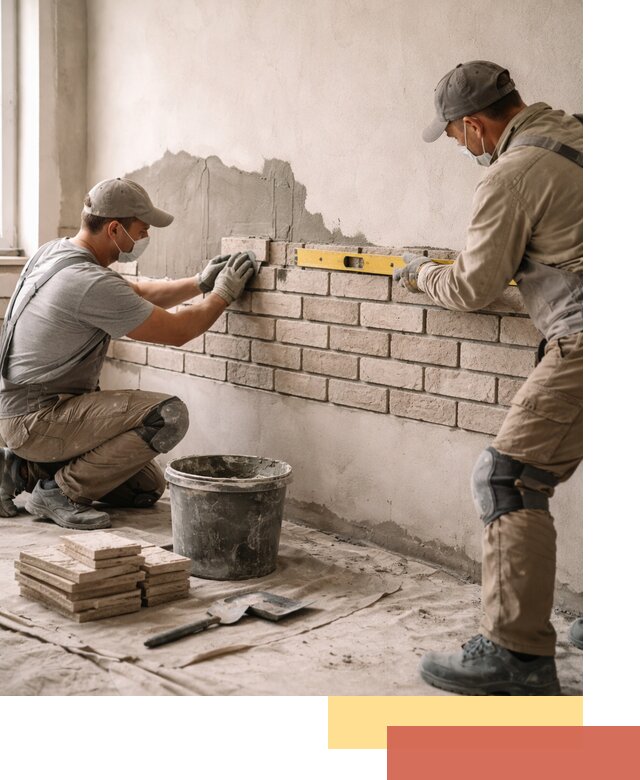 Монтаж декоративного кирпича профессионально в Черемхово