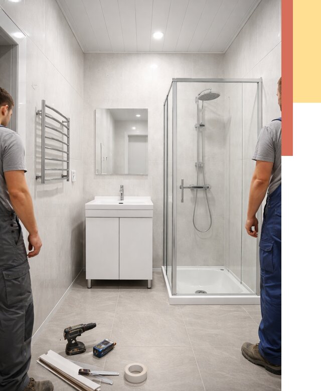 Отделка ванной комнаты панелями ПВХ в Черемхово от 4692 руб. за м2 | ОТДЕЛОЧНИК-Чрм