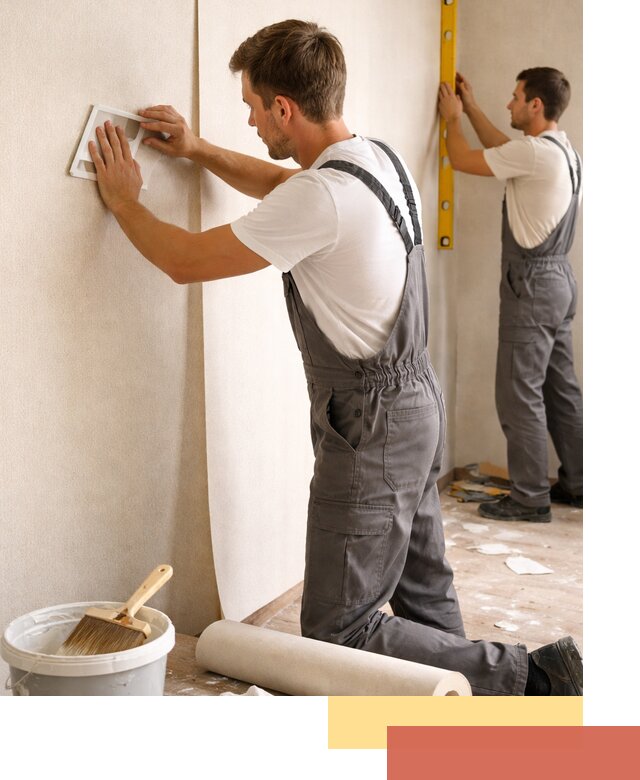 Поклейка бумажных обоев в Черемхово качественно и недорого