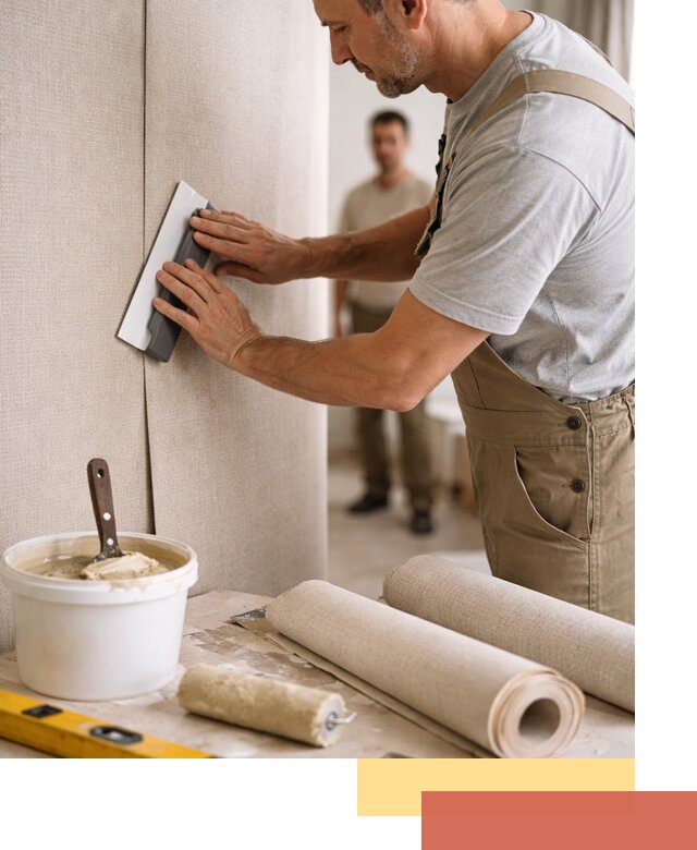 Поклейка текстильных обоев в Черемхово профессионально и аккуратно