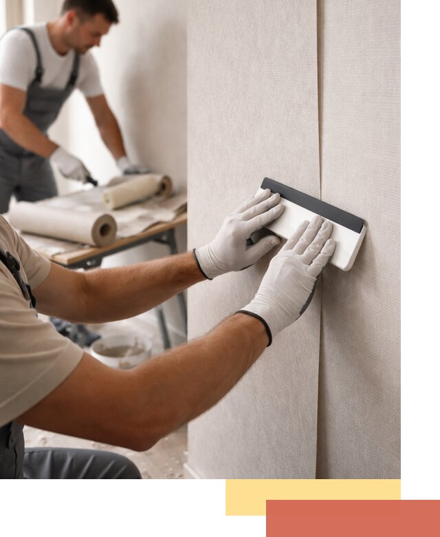 Поклейка обоев под покраску в Черемхово профессионально и быстро