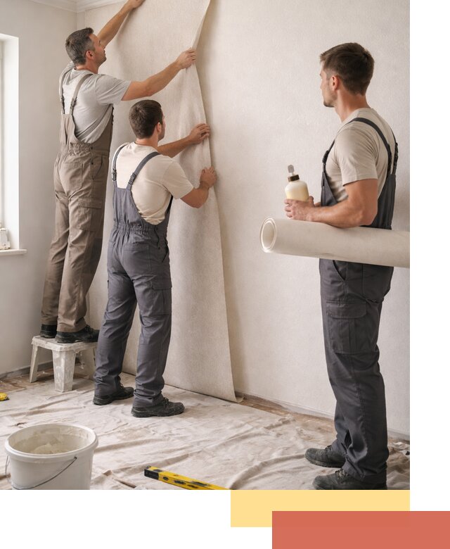 Оклейка стен обоями в Черемхово — качественно и профессионально