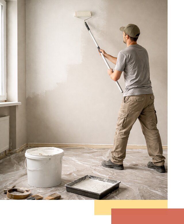 Покраска стен латексной краской в Черемхово качественно и быстро