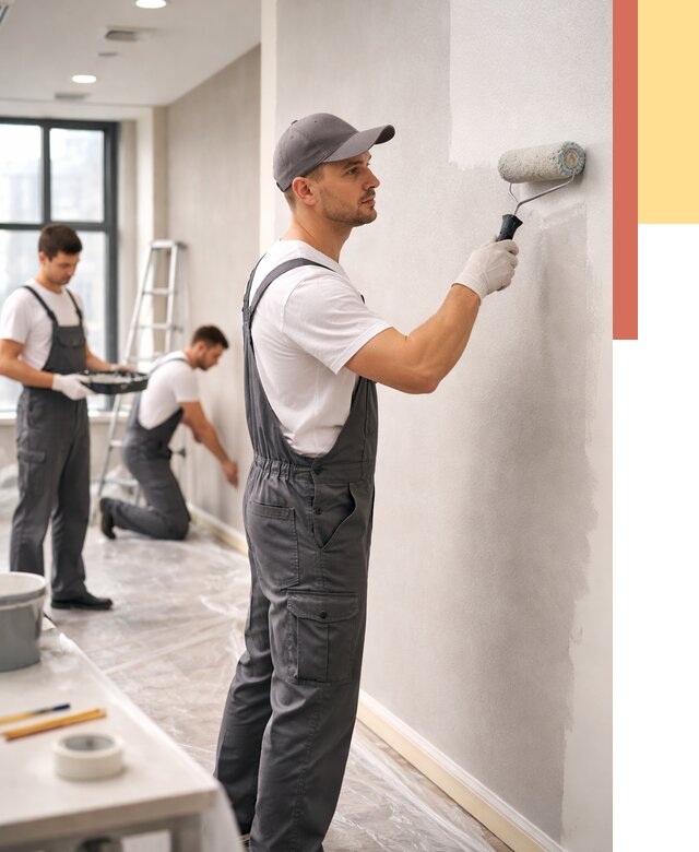 Покраска стен в офисе в Черемхово от 8862 руб. — быстро и недорого | ОТДЕЛОЧНИК-Чрм