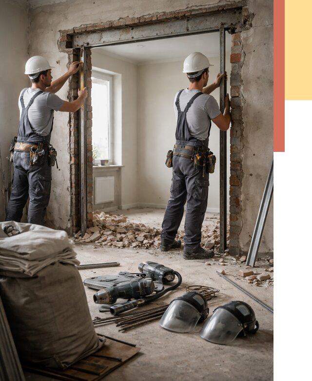 Расширение дверного проема в Черемхово от 13033 руб. под ключ | ОТДЕЛОЧНИК-Чрм