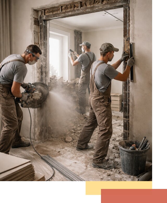 Расширение дверного проема под установку новой двери в Черемхово