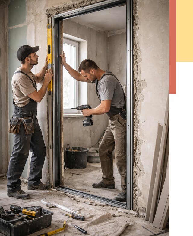 Закладка дверного проема в Черемхово от 3649 руб. — быстро и недорого | ОТДЕЛОЧНИК-Чрм