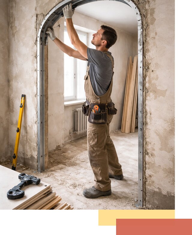 Устройство арочного проема в Черемхово под ключ