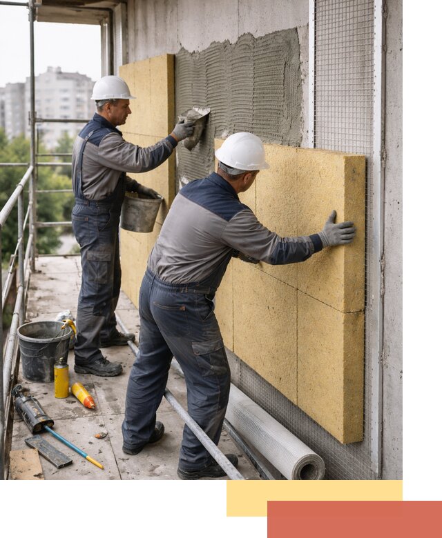 Утепление стен зданий и домов в Черемхово качественно и надежно