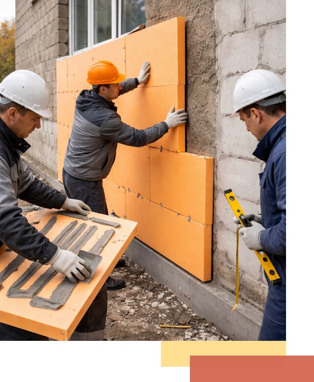 Утепление фасада пеноплексом под ключ в Черемхово