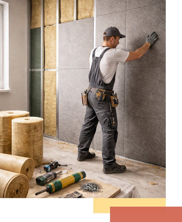 Профессиональная шумоизоляция стен в Черемхово для квартиры и офиса