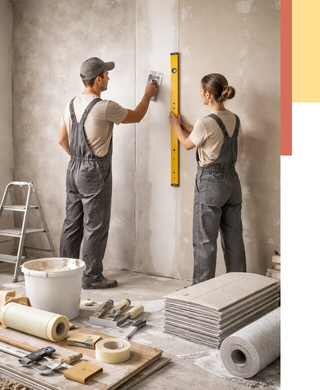 Отделка стен в Черемхово от 1564 руб/м² — недорого, быстро, под ключ | ОТДЕЛОЧНИК-Чрм