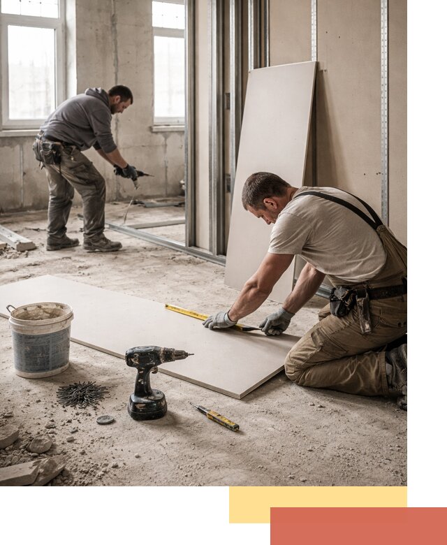 Кладка перегородок из ПГП под ключ в Черемхово