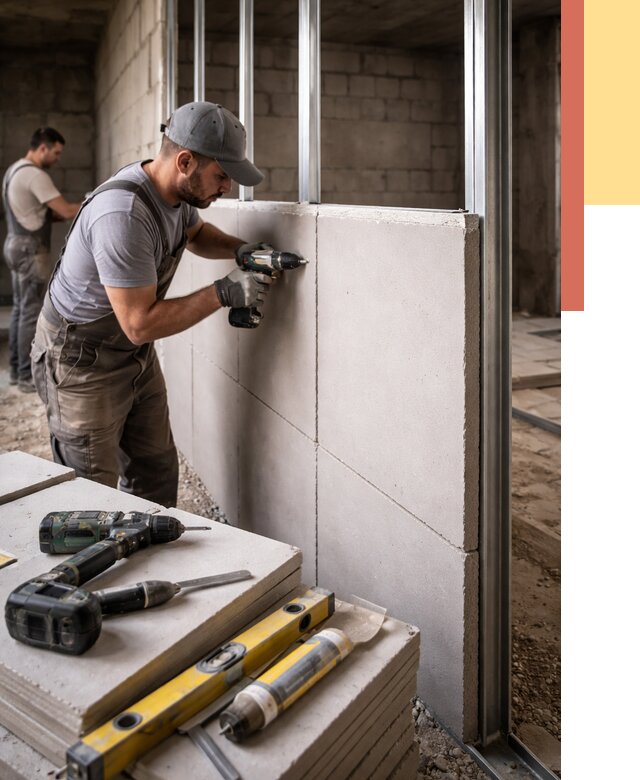 Кладка влагостойких перегородок ПГП в Черемхово от 1251 руб. под ключ | ОТДЕЛОЧНИК-Чрм