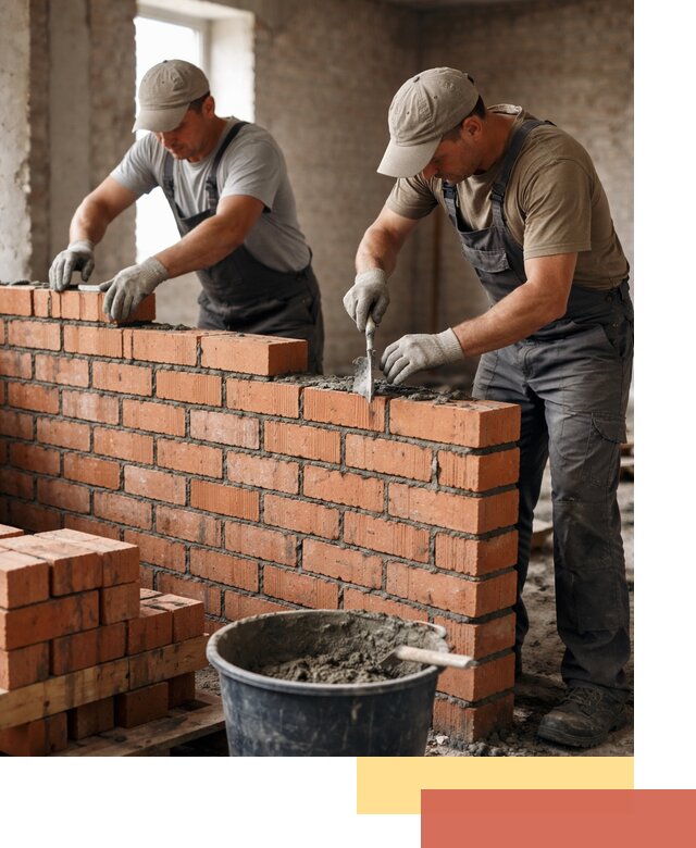 Кладка кирпичных перегородок под ключ в Черемхово