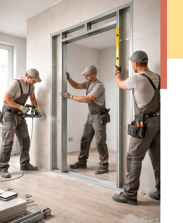 Устройство дверного проема в перегородке в Черемхово от 4692 руб. под ключ | ОТДЕЛОЧНИК-Чрм