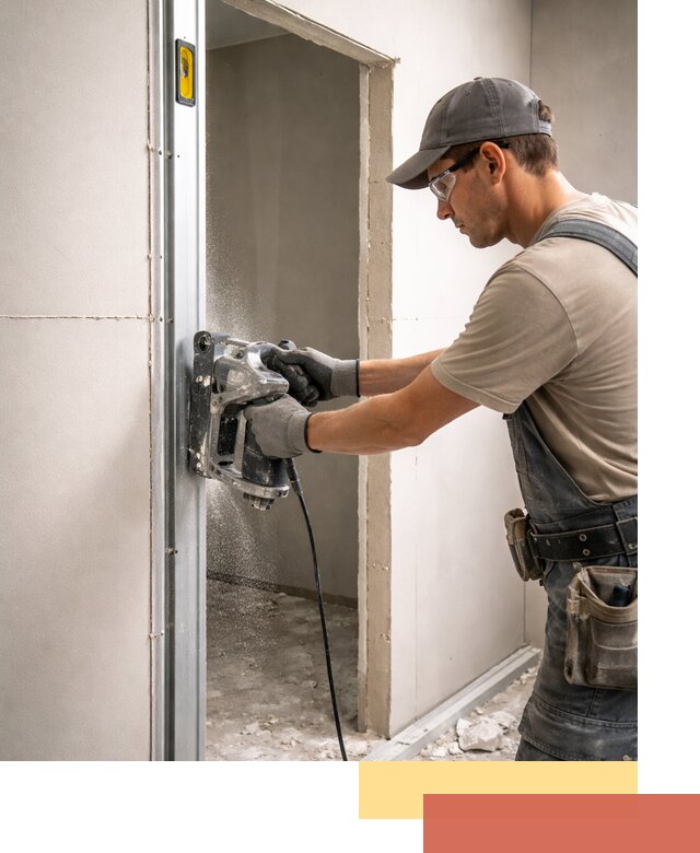 Устройство дверного проема в перегородке в Черемхово