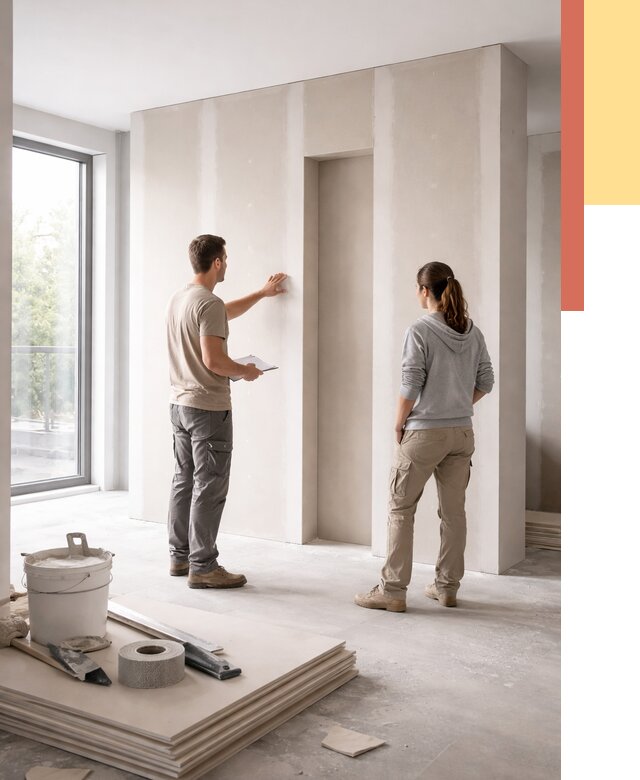 Зонирующая перегородка из гипсокартона в Черемхово от 2919 руб. под ключ | ОТДЕЛОЧНИК-Чрм