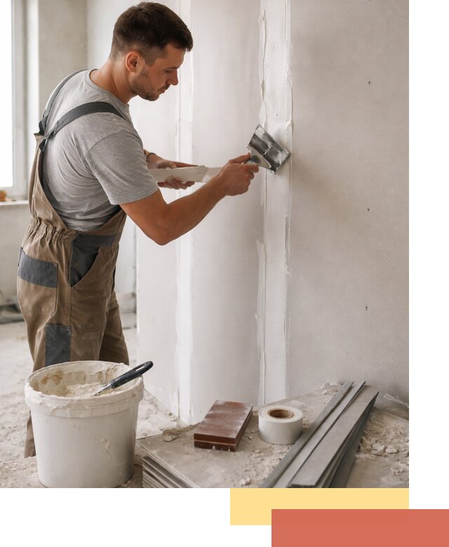 Шпаклевка перегородок из гипсокартона в Черемхово качественно и быстро