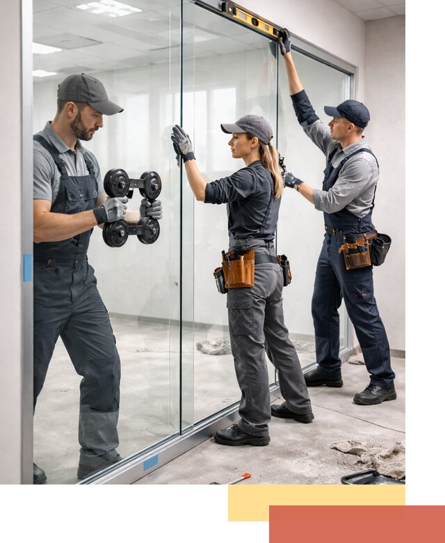 Профессиональный монтаж стеклянных перегородок в Черемхово