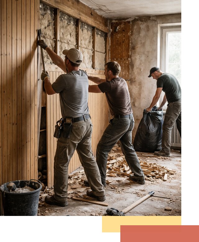 Демонтаж вагонки и вывоз материалов в Черемхово